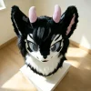 Black White Dragon Kemono Fursuit Head, Paws, Tail, Furry Cosplay Partial Set, Customizable Package