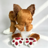 Brown White Fox Partial Fursuit Head Paws Tail